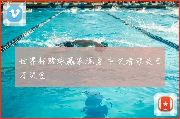 世界杯赌球赢家现身 中奖者领走百万奖金